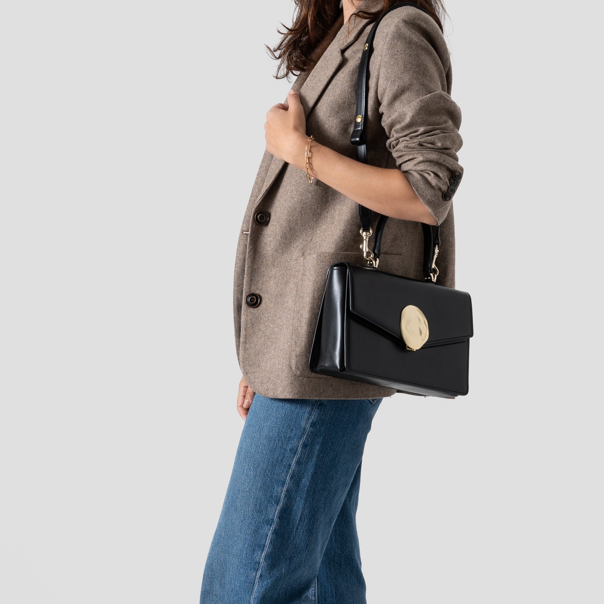 Artémis | cuir lisse noir