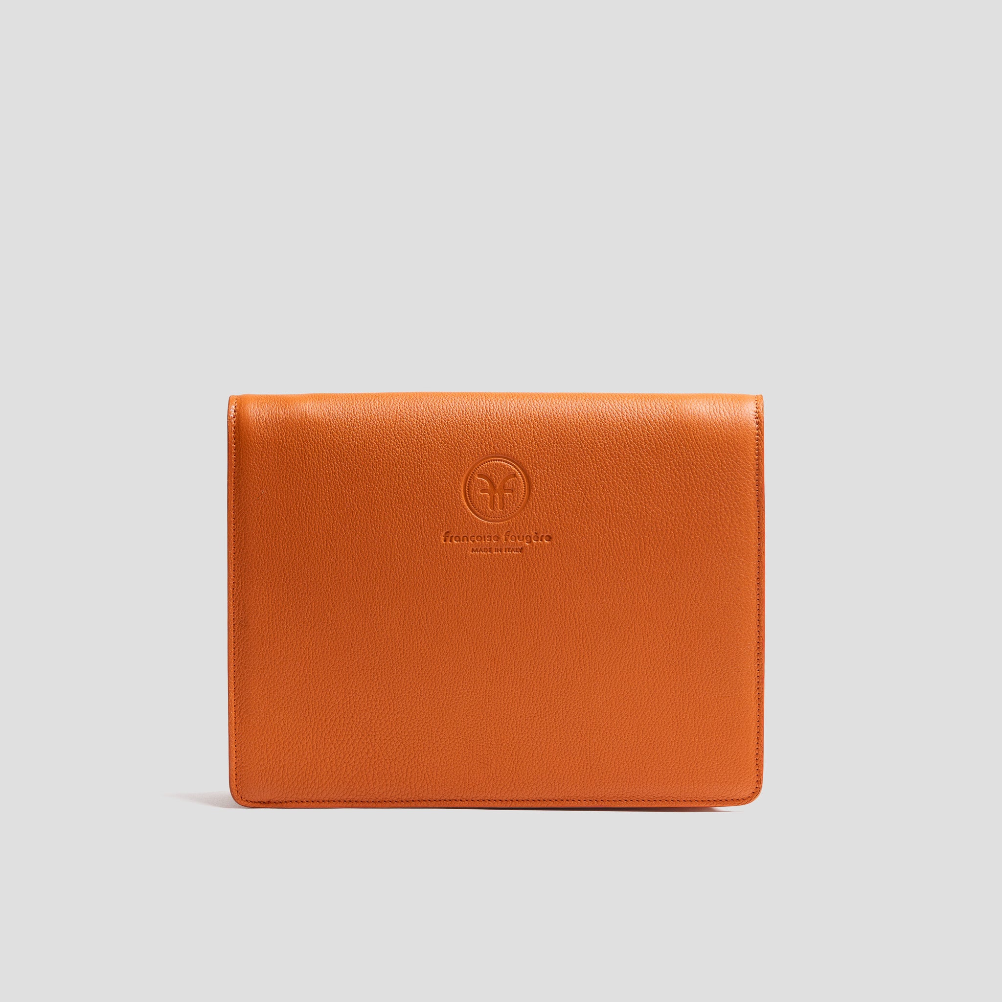 Artémis flat | cuir grainé orange | Edition Limitée