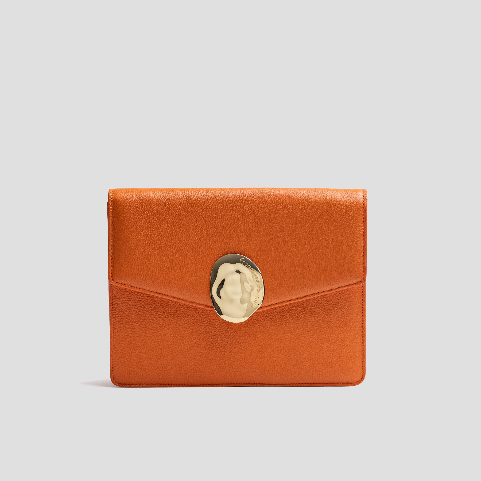 Artémis flat | cuir grainé orange | Edition Limitée