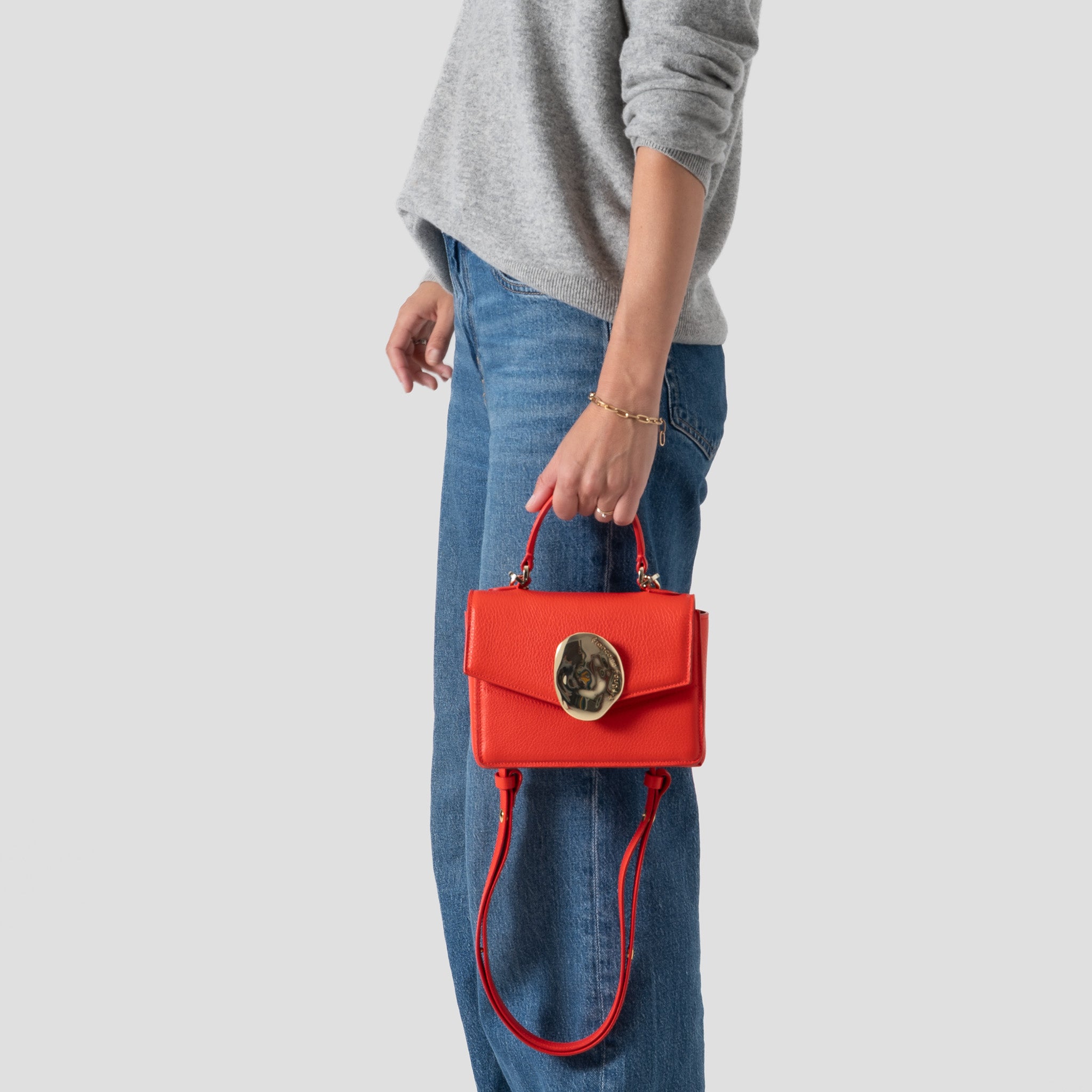 Artémis mini | cuir grainé rouge | Edition Limitée