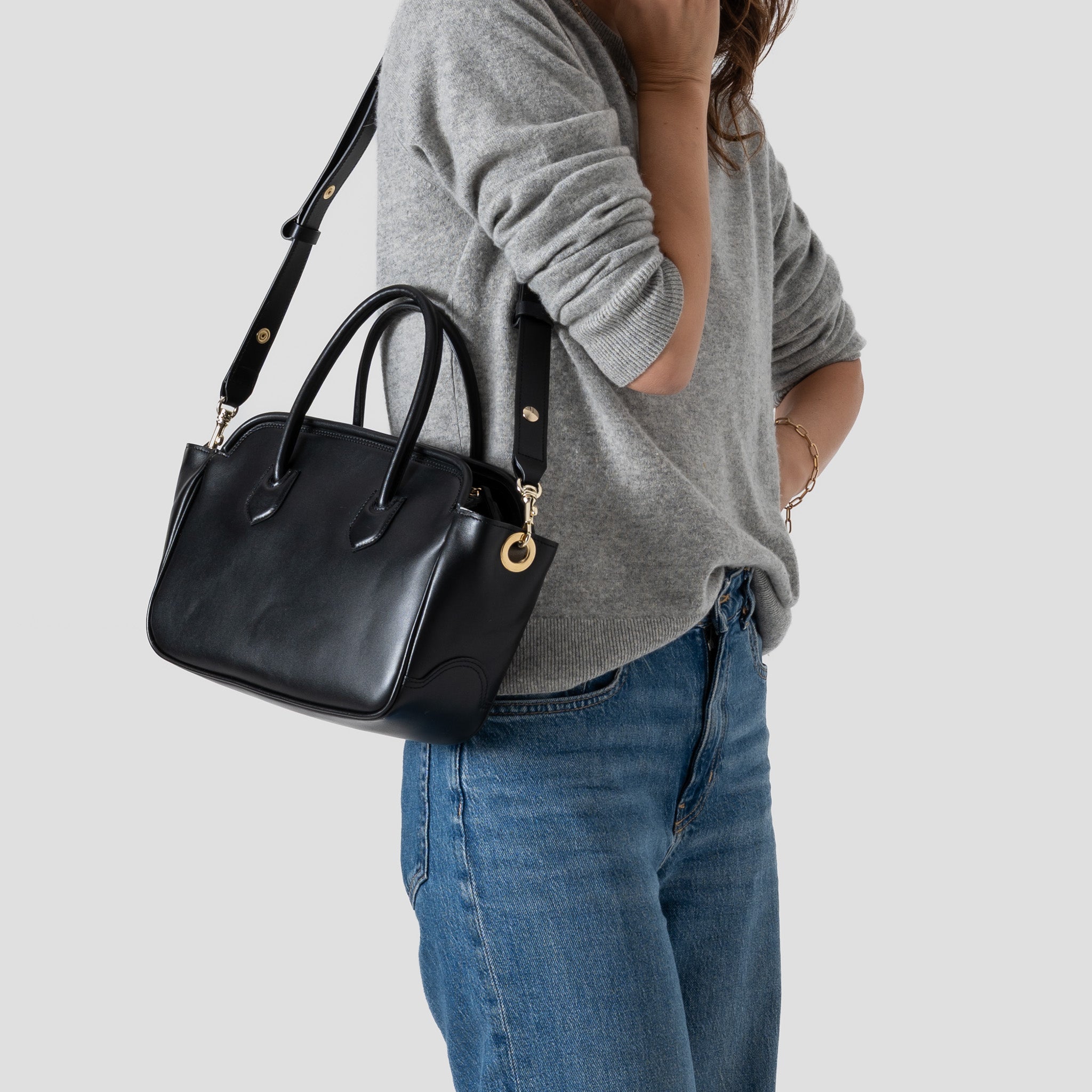 Mercure | cuir lisse noir