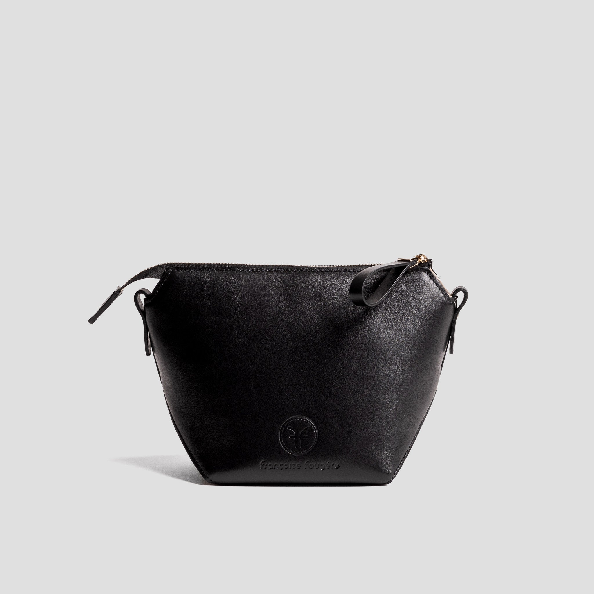 Trousse maquillage | cuir noir