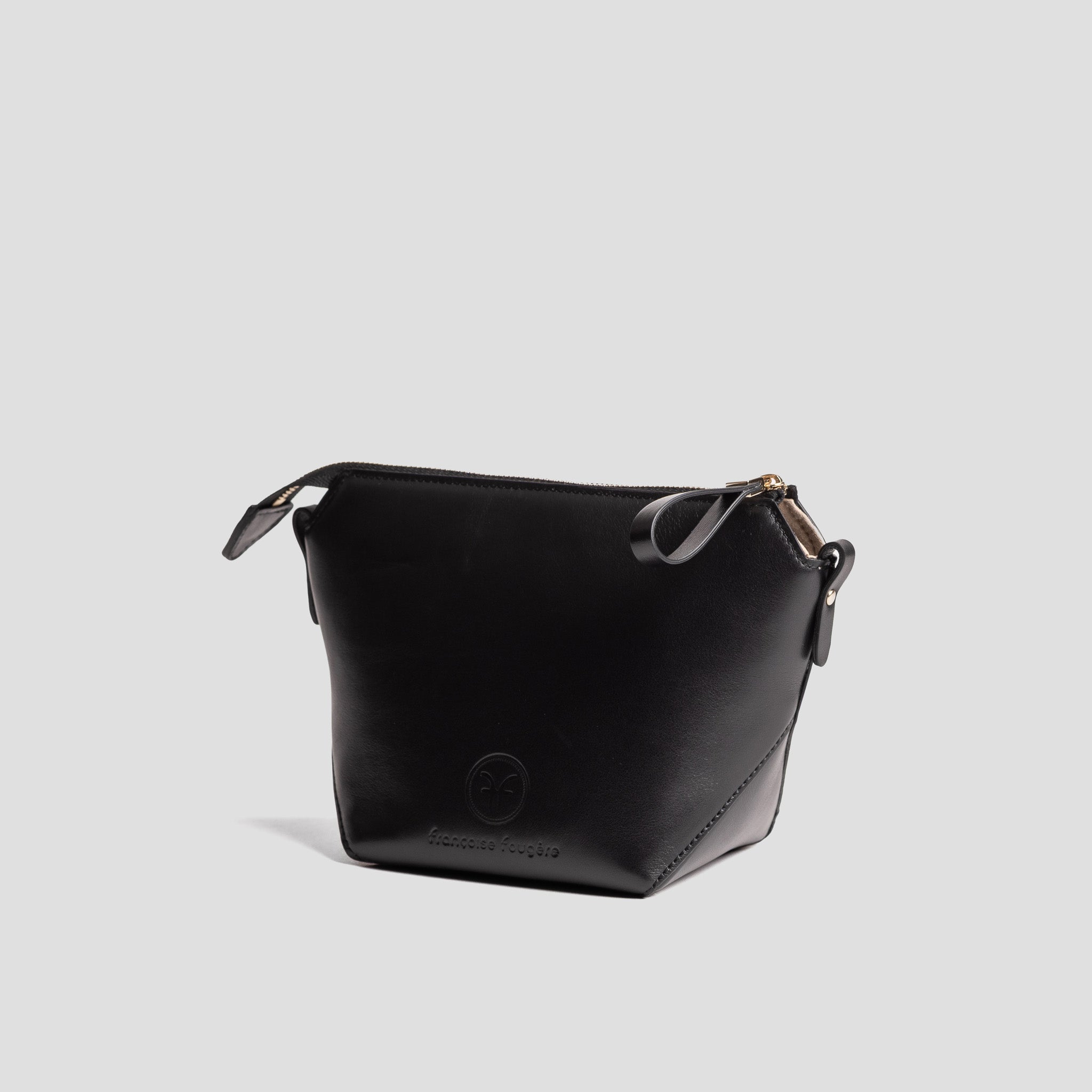 Trousse maquillage | cuir noir