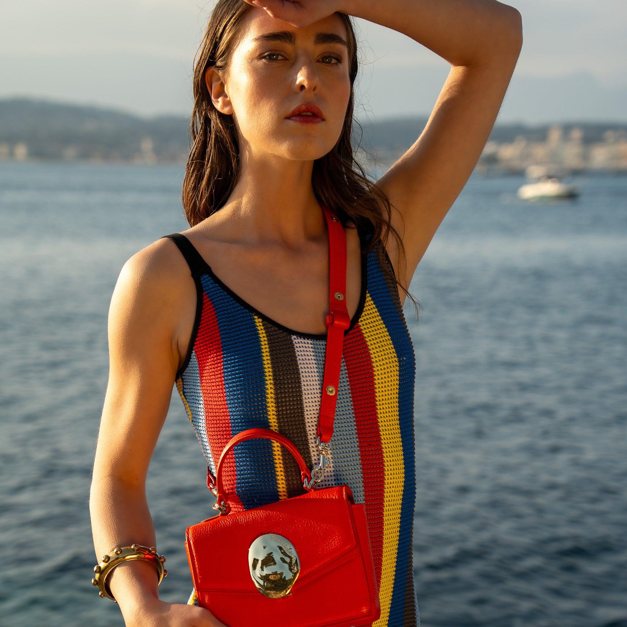 Artémis mini | cuir grainé rouge | Edition Limitée