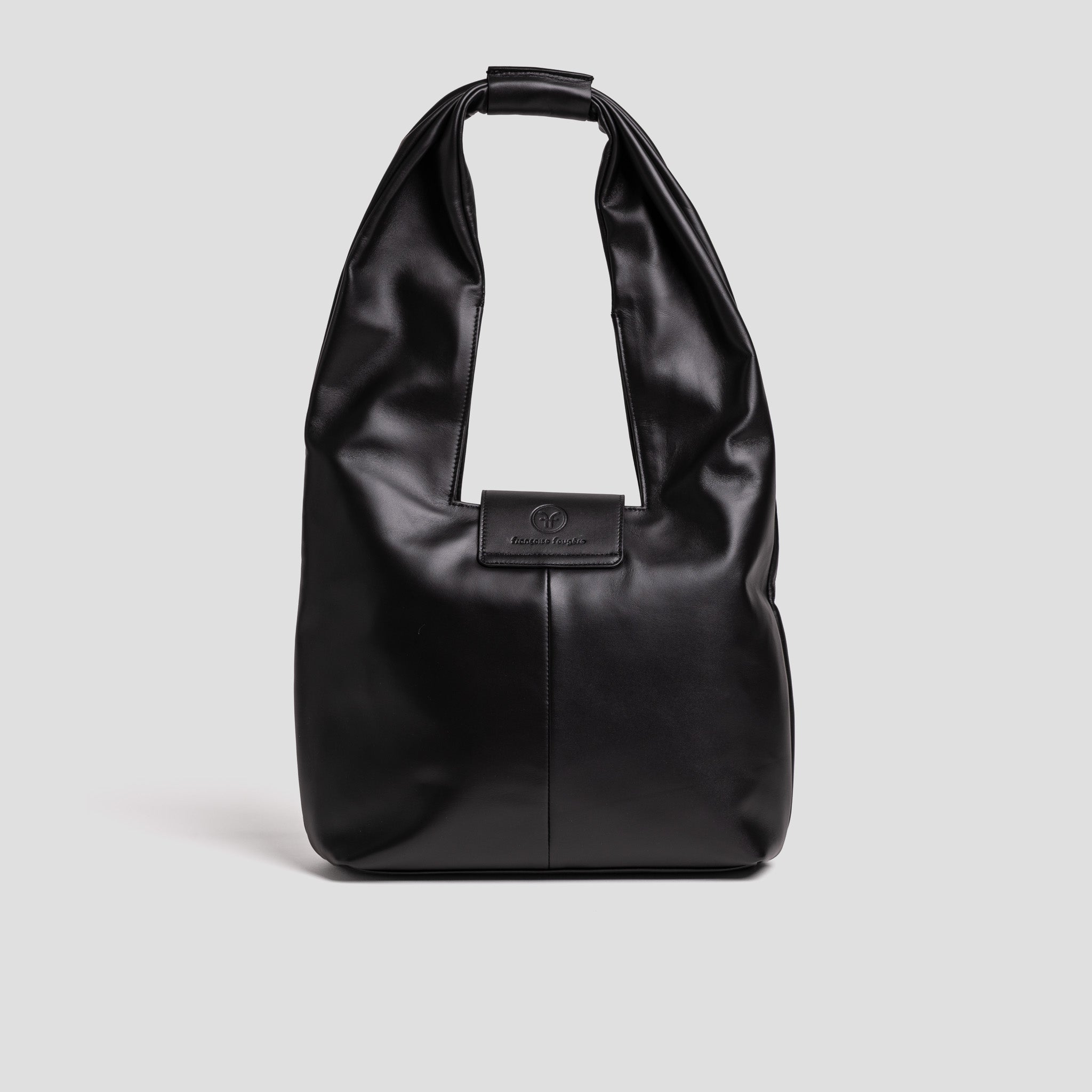 Odette | Hobo cuir lisse noir