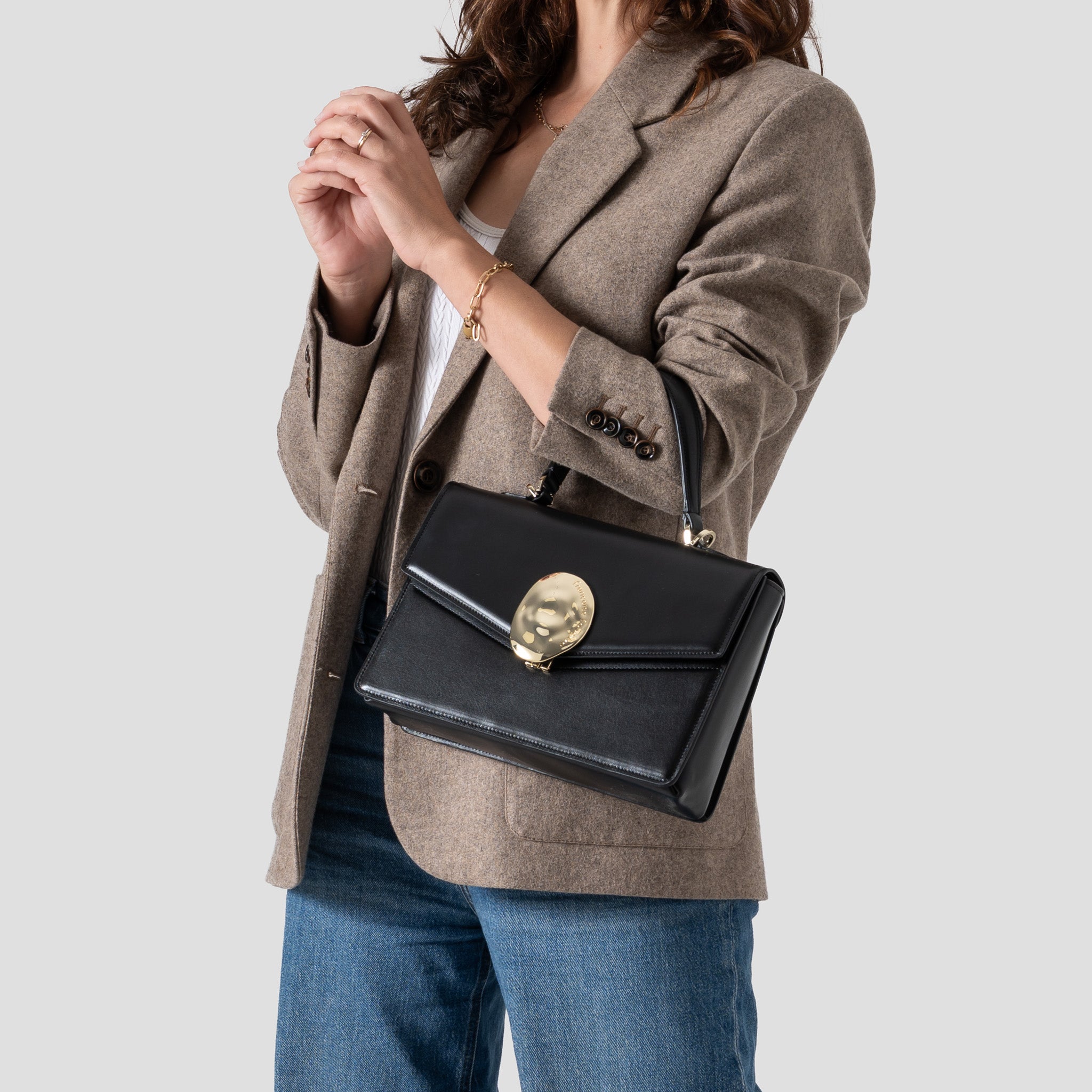 Artémis | cuir lisse noir