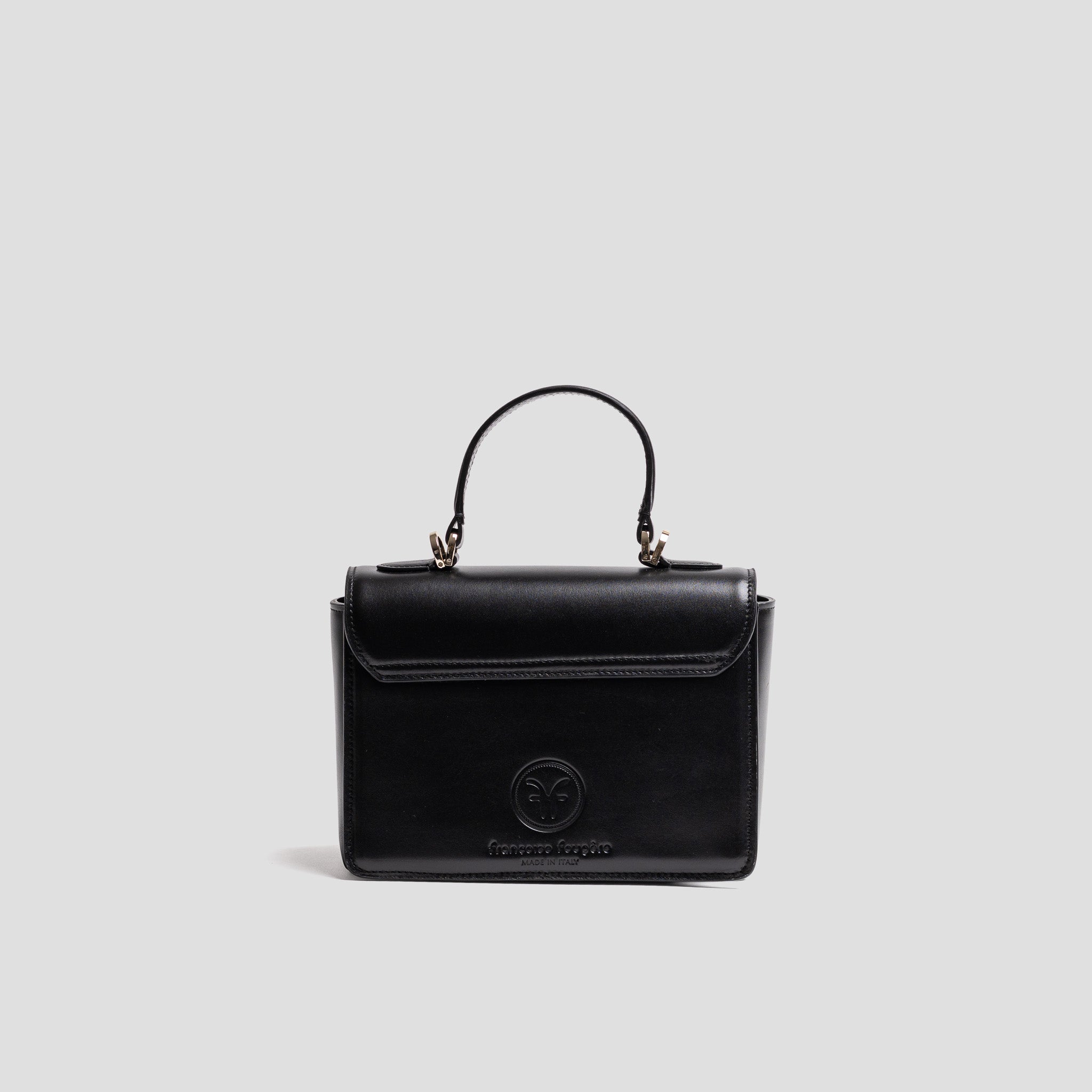 Artémis mini | cuir lisse noir