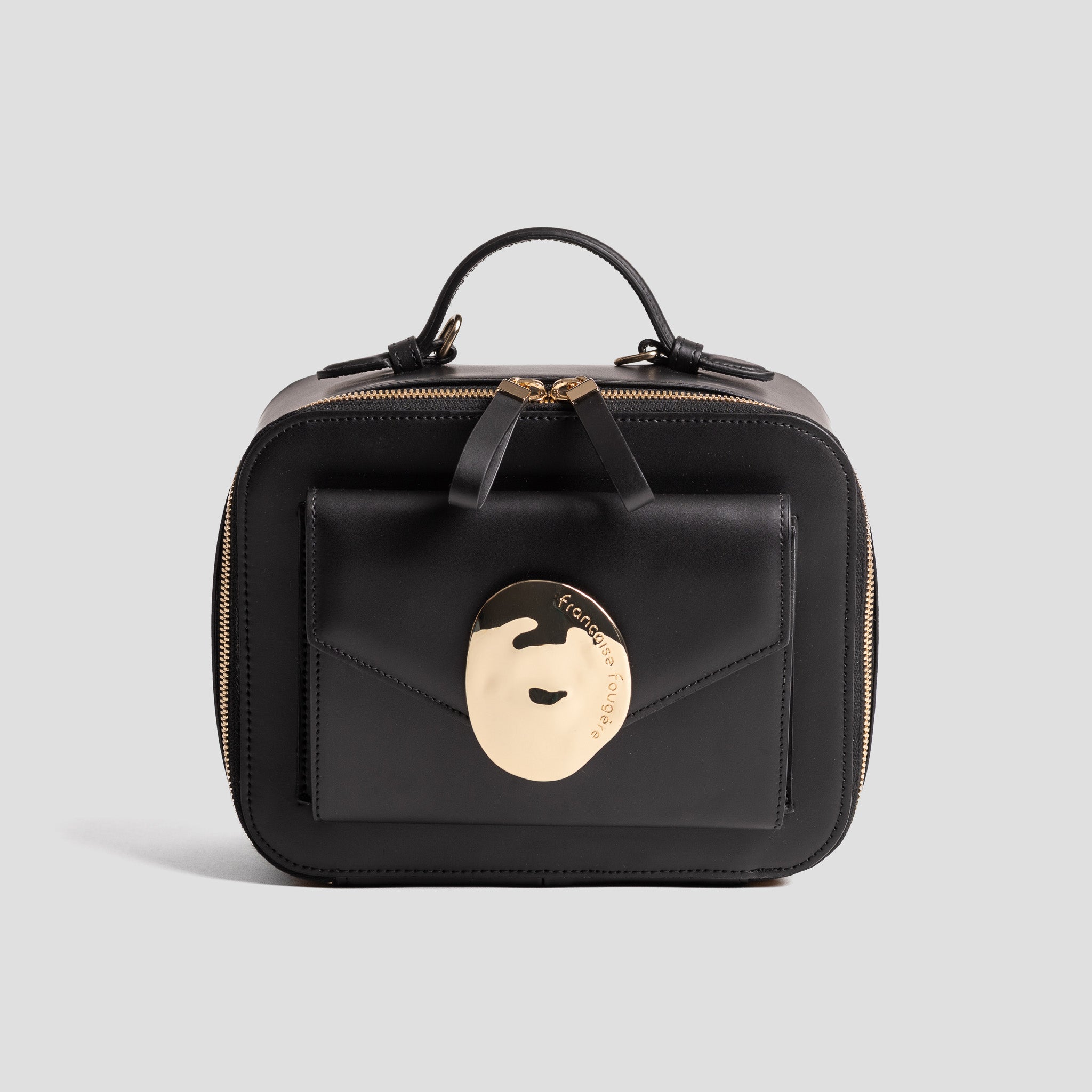 Vanity case | cuir lisse noir