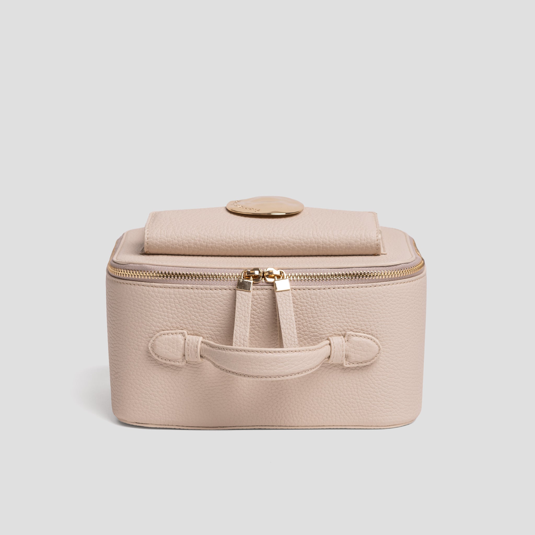 Vanity case | cuir grainé crème