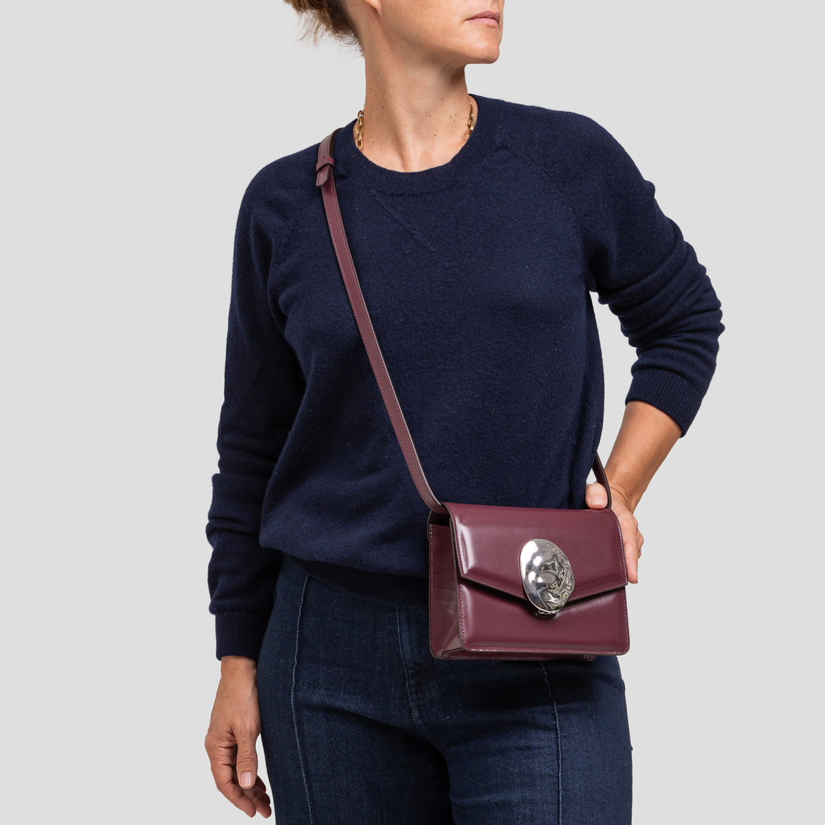 Appolonia | cuir lisse noir