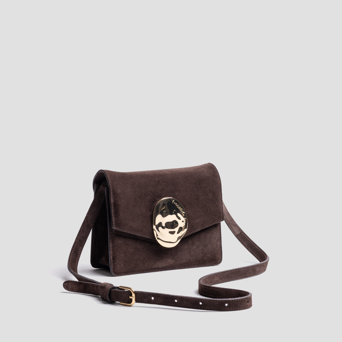 Appolonia | cuir suede chocolat