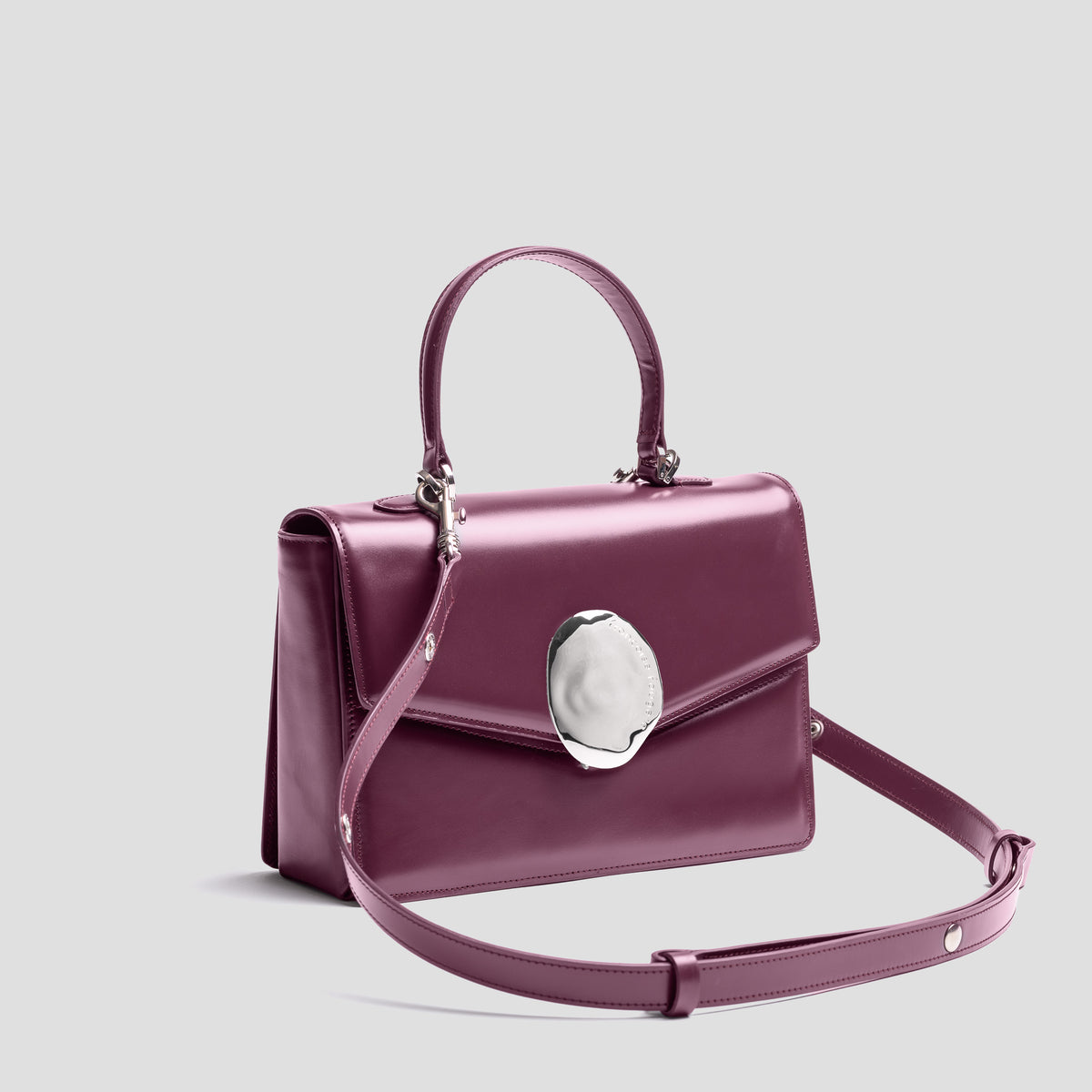 Artémis | cuir lisse ruby cherry