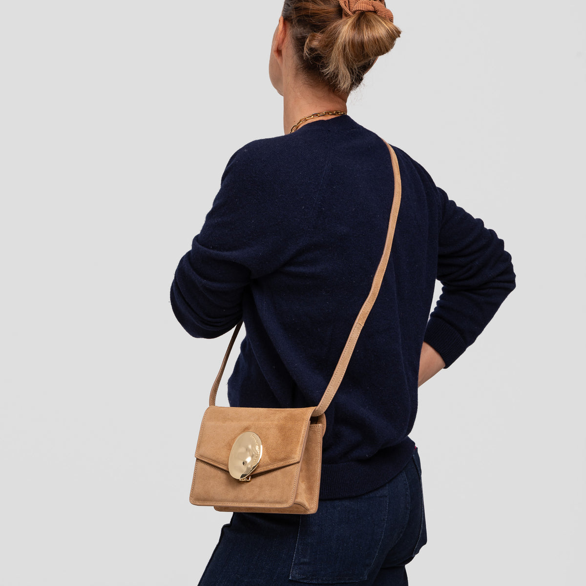 Appolonia | cuir suede beige