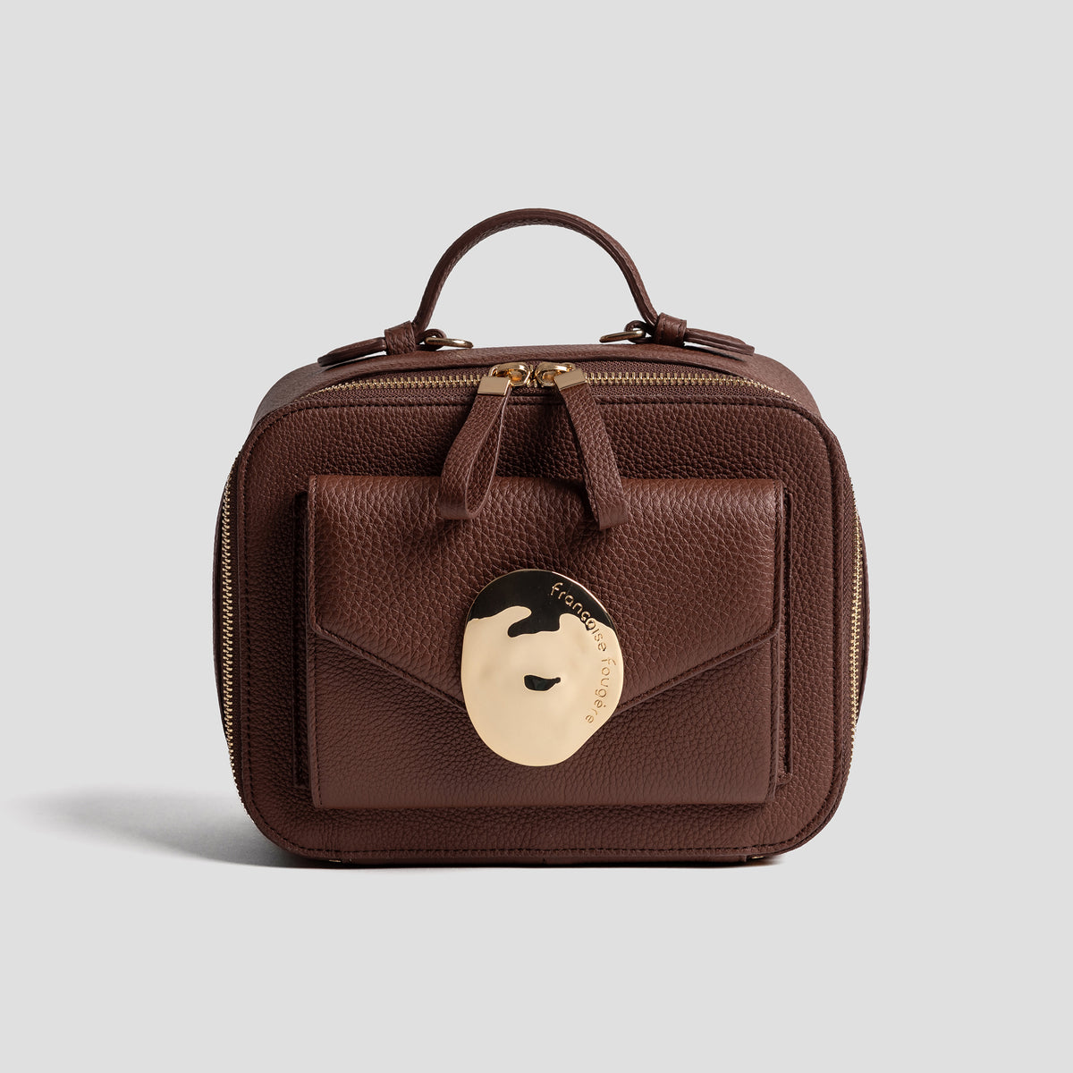 Vanity case | cuir grainé moka