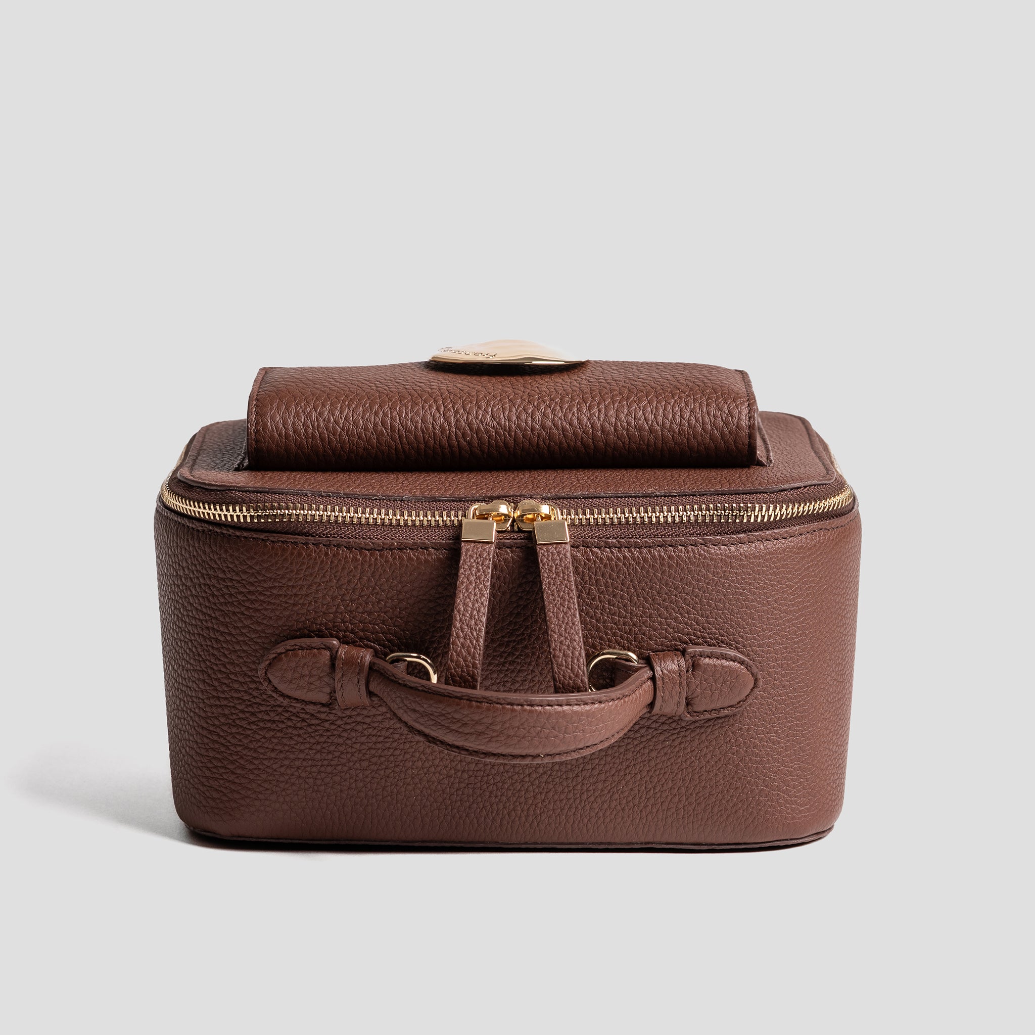 Vanity case | cuir grainé moka