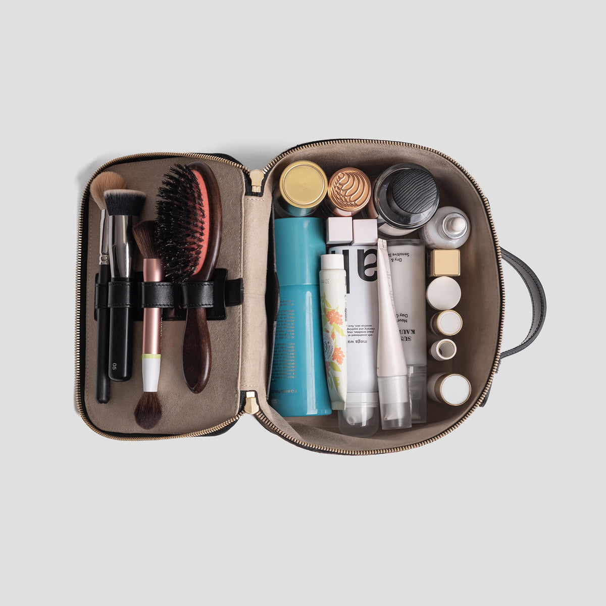 Vanity case | cuir grainé moka